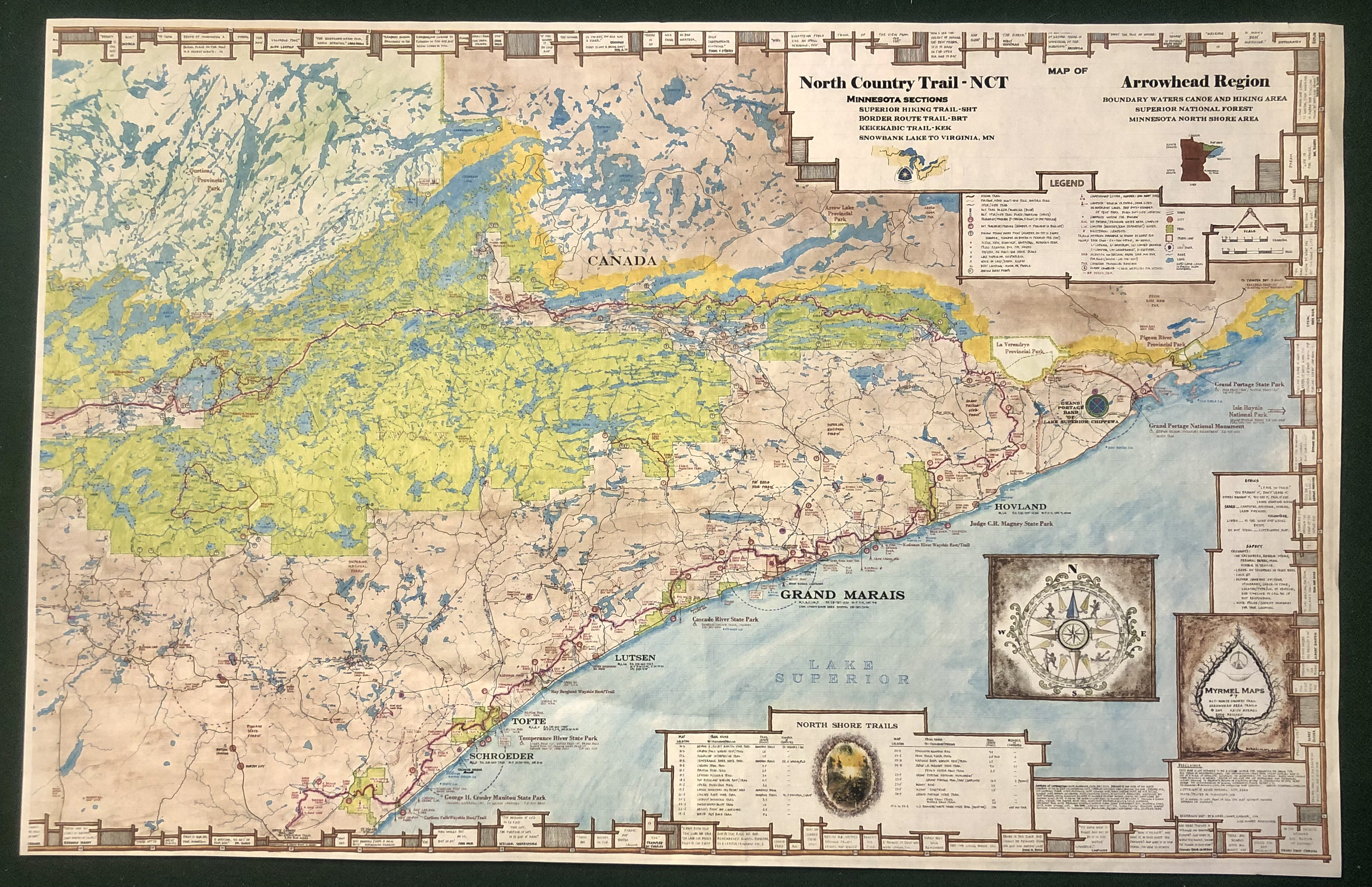 BWCAW / Superior National Forest Map